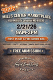 2026 Vendor Space February Mills Center MarketPlace