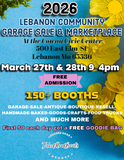 2026 Vendor Space Spring Lebanon Community Garage Sale & Marketplace