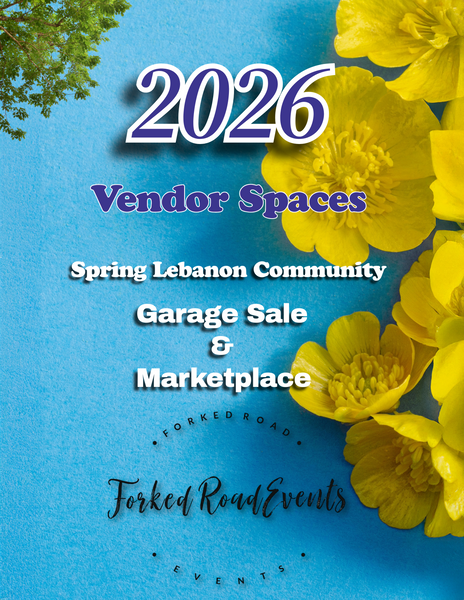 2026 Vendor Space Spring Lebanon Community Garage Sale & Marketplace